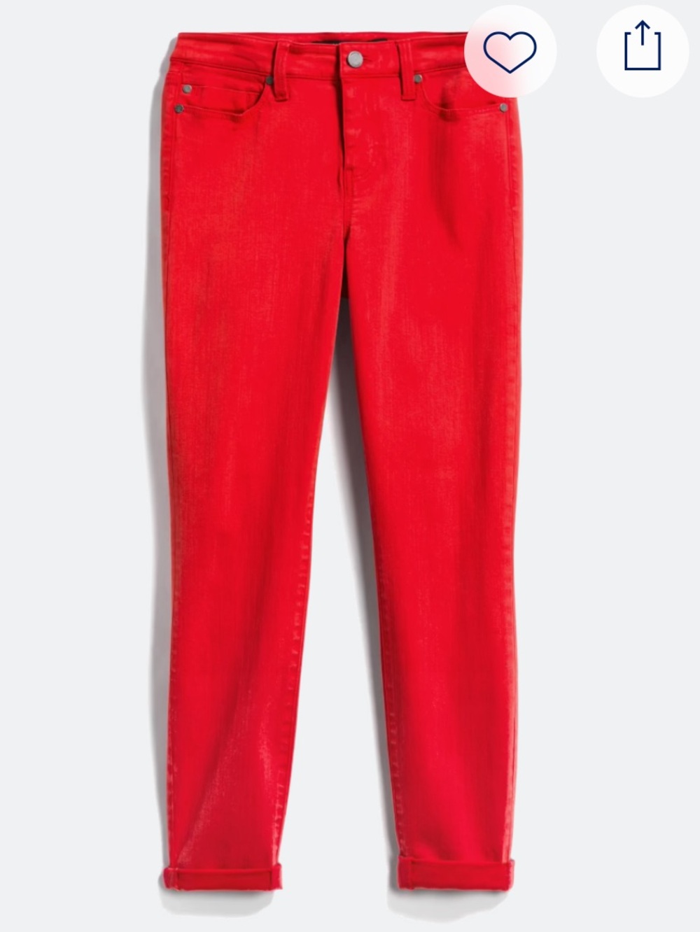 Liverpool Women’s Crop Skinny Jeans in tomato Red